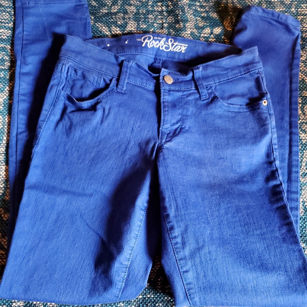 Royal blue skinny jeans